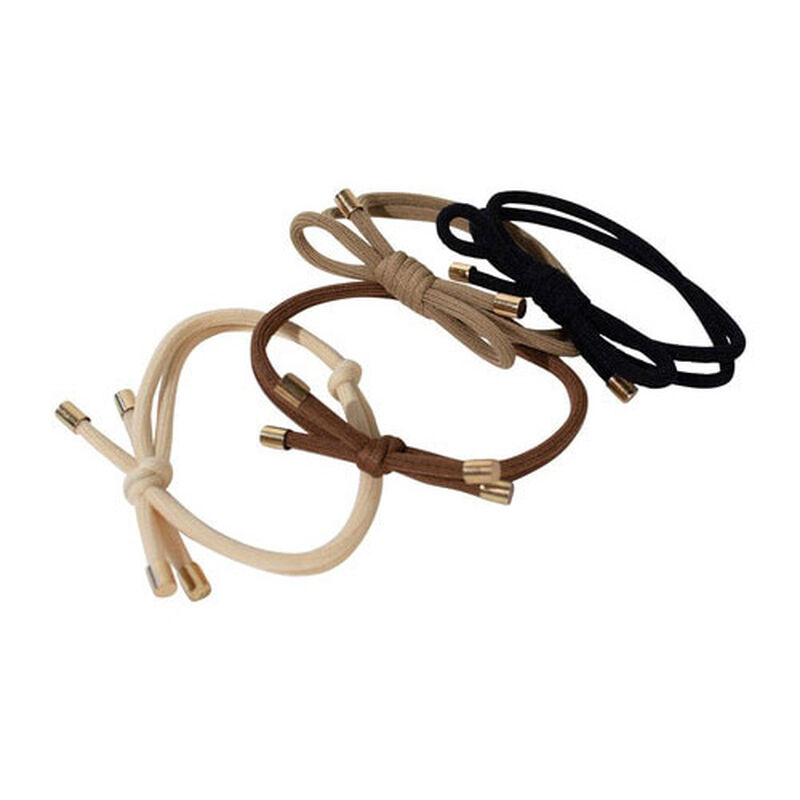 Adorn by Mae Elastics Bows - Black & Brown image number 1